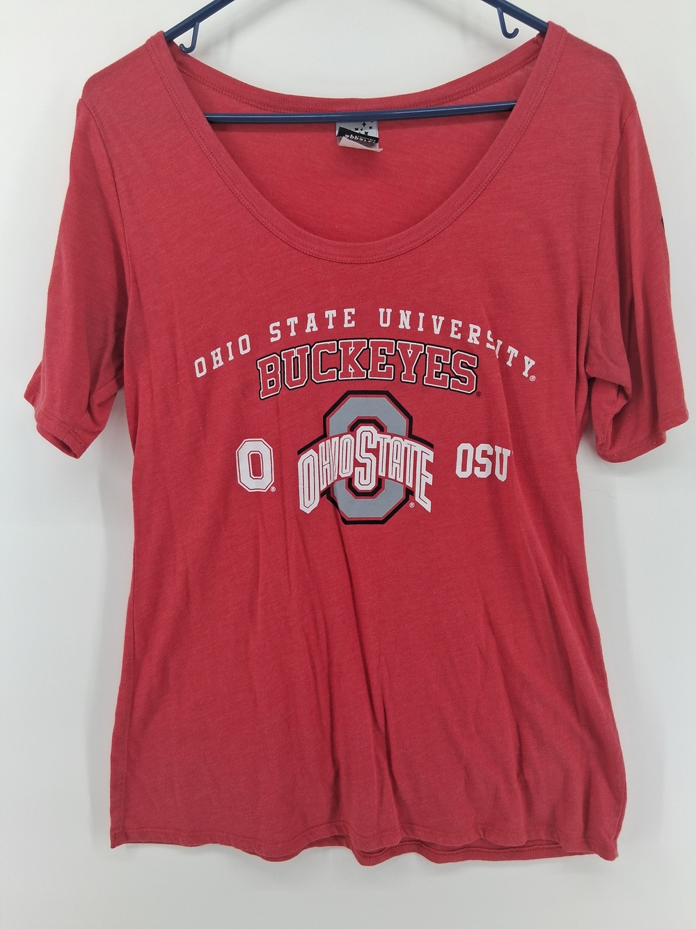 Ohio State Buckeyes Red Scoop Neck Tee